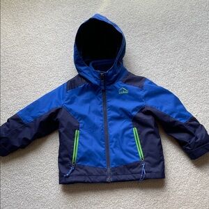 LL Bean. 2T. Weather resistant shell and fleece liner. Blue.